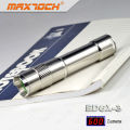 Maxtoch ED6X-3 14500 600LM T6 crie a conduit lampe de poche porte-clés en acier inoxydable